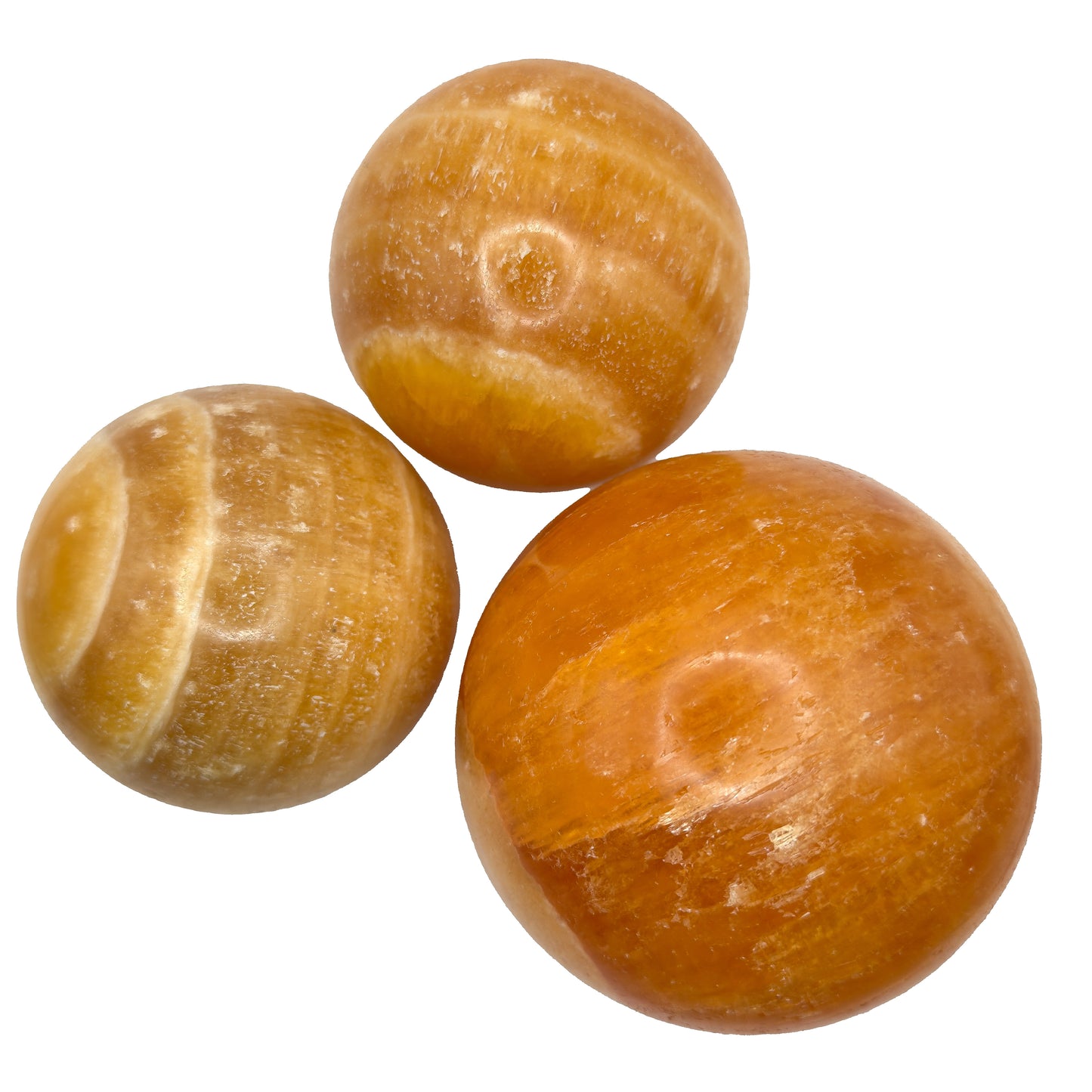 Orange Calcite Spheres