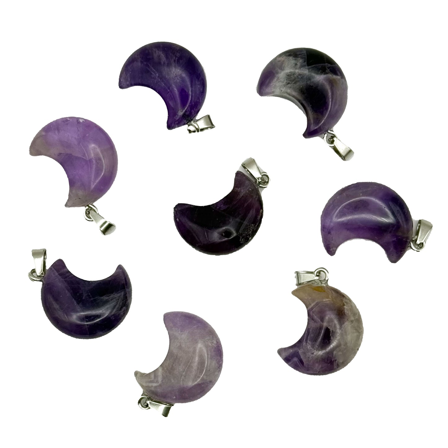 Amethyst Moon Pendant