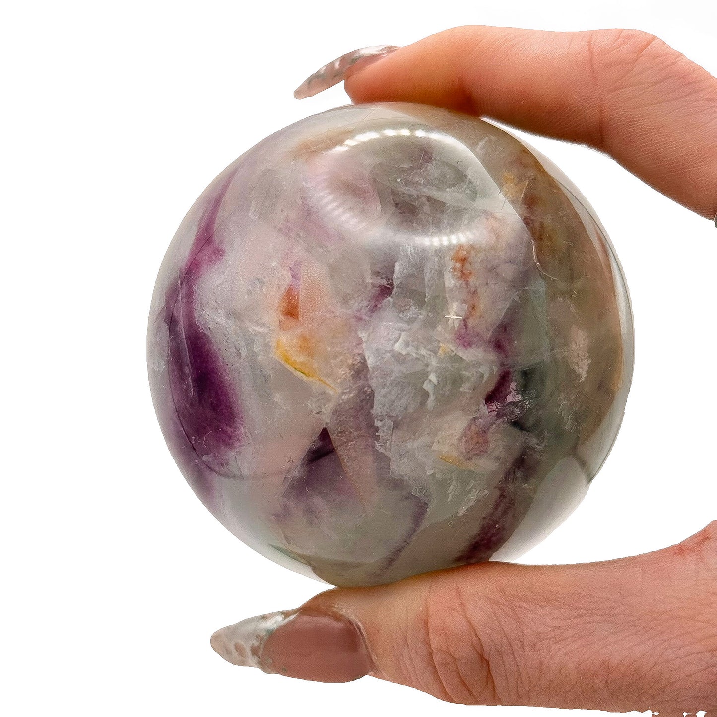 Purple+Blue Fluorite Spheres