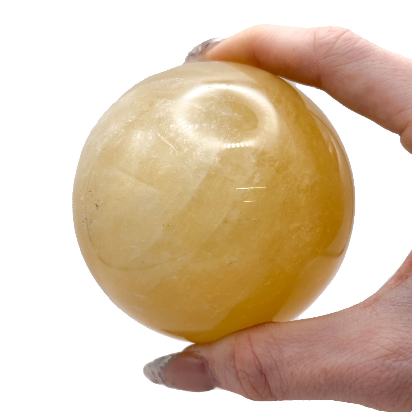 Golden Calcite Spheres