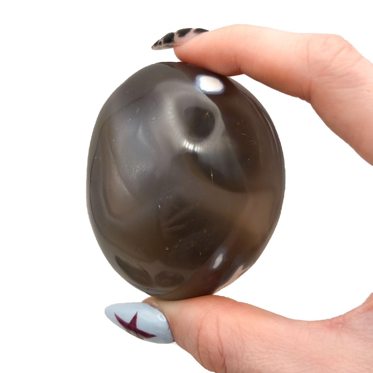 Orca Agate Palm Stones