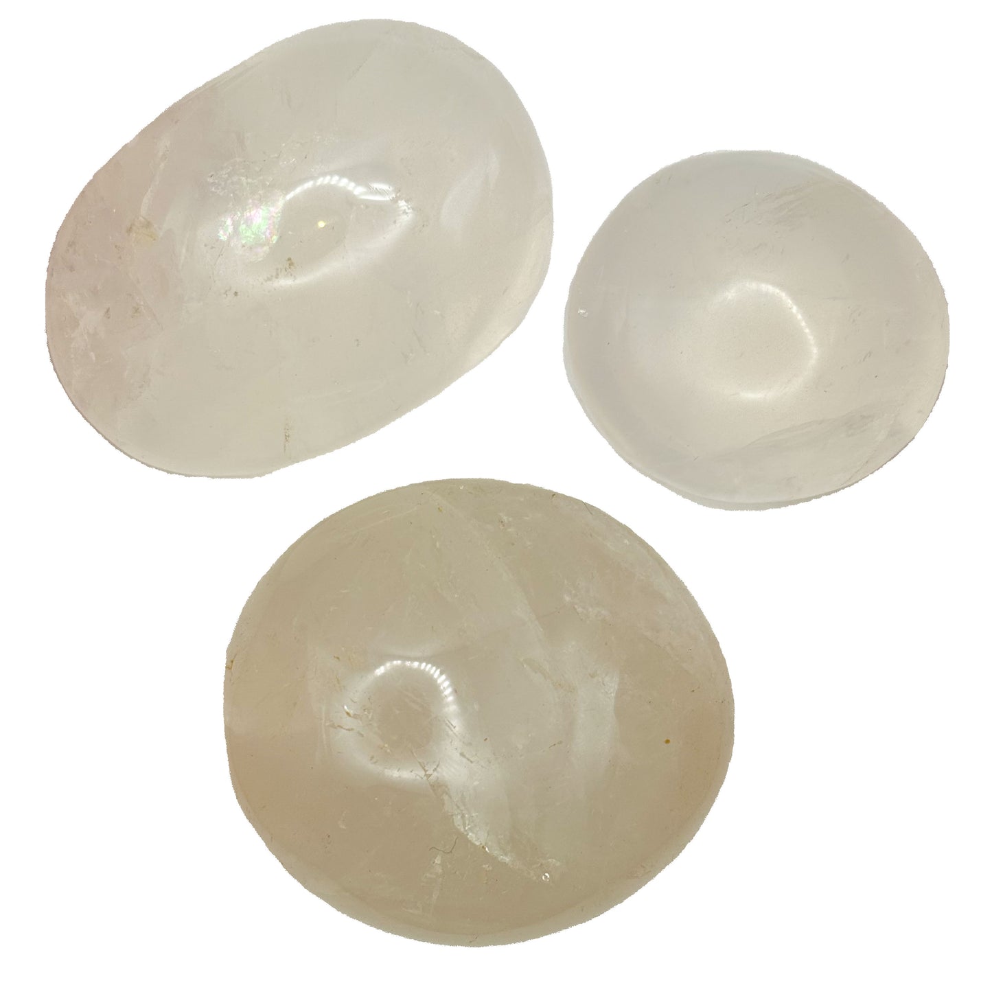 Clear Quartz Palm Stones
