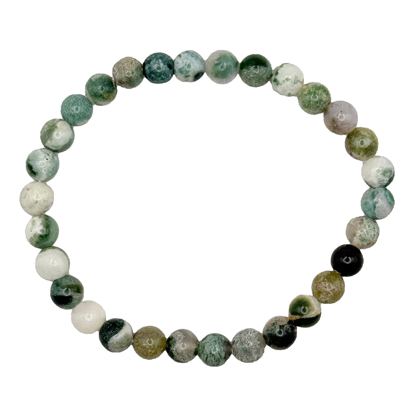 Tree Agate Bracelet 6mm