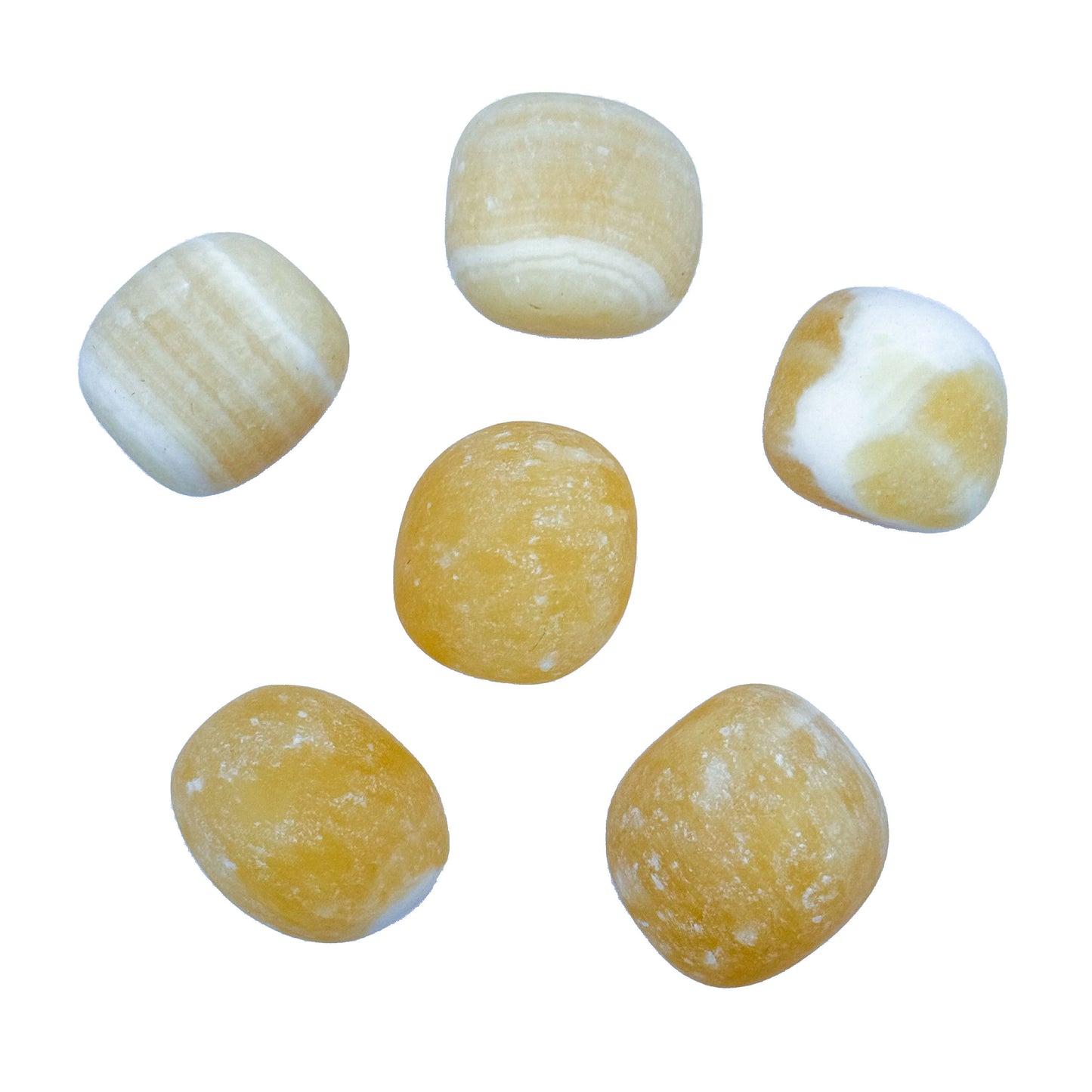 Yellow Calcite Tumbles