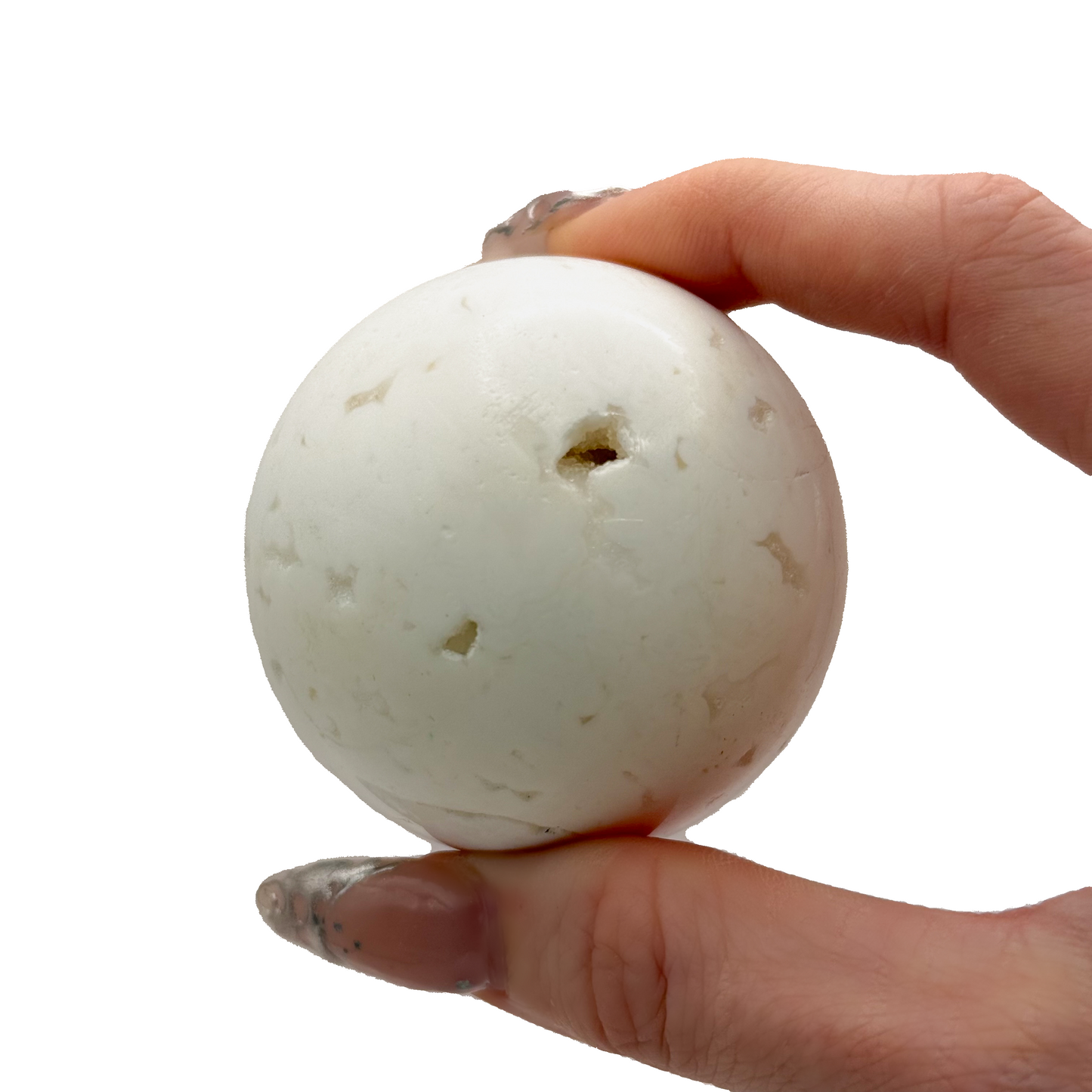 White Plume Agate Spheres