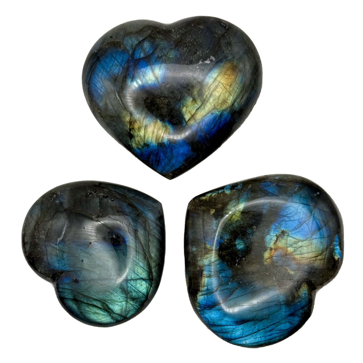 Labradorite Hearts