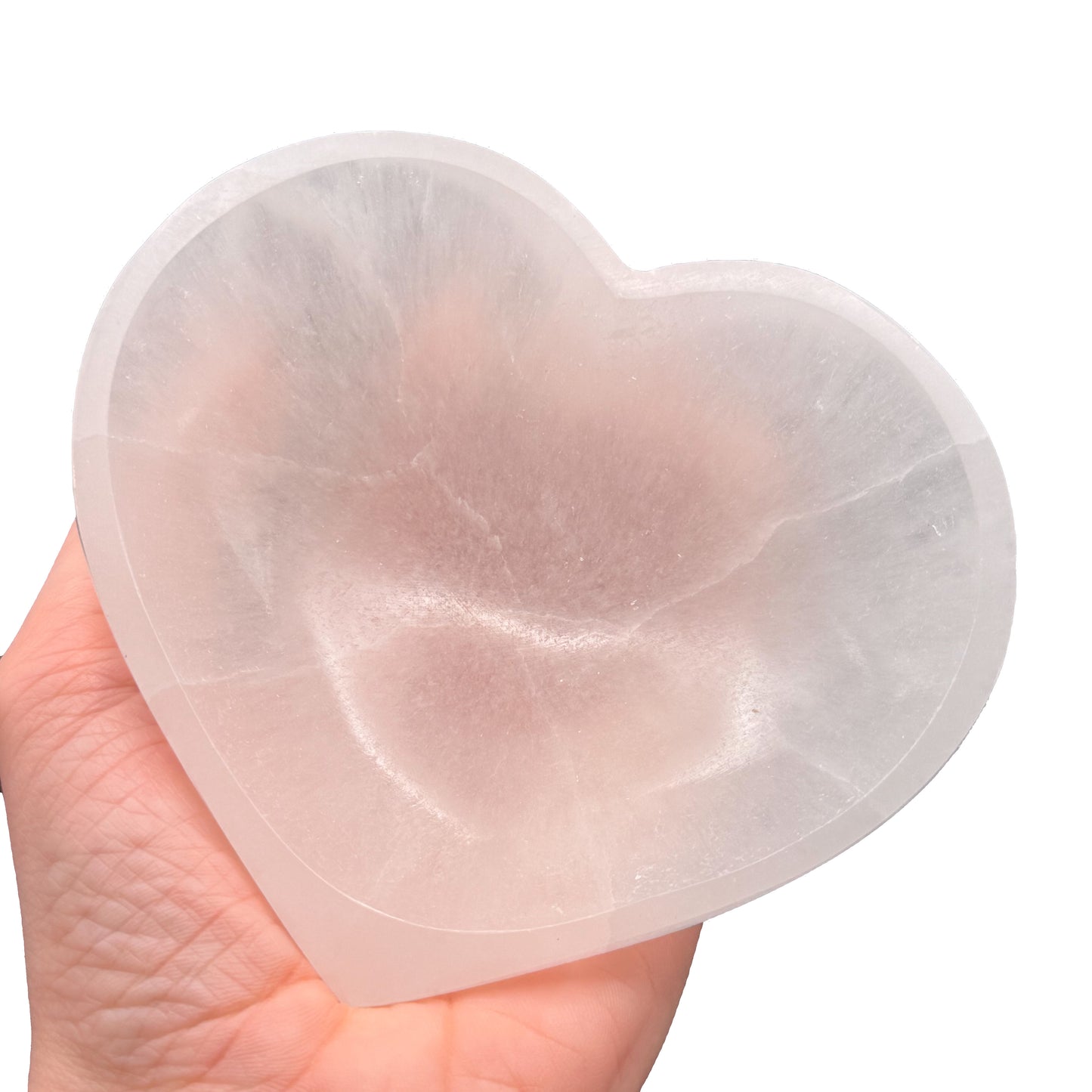 Selenite Heart Bowls (Large)