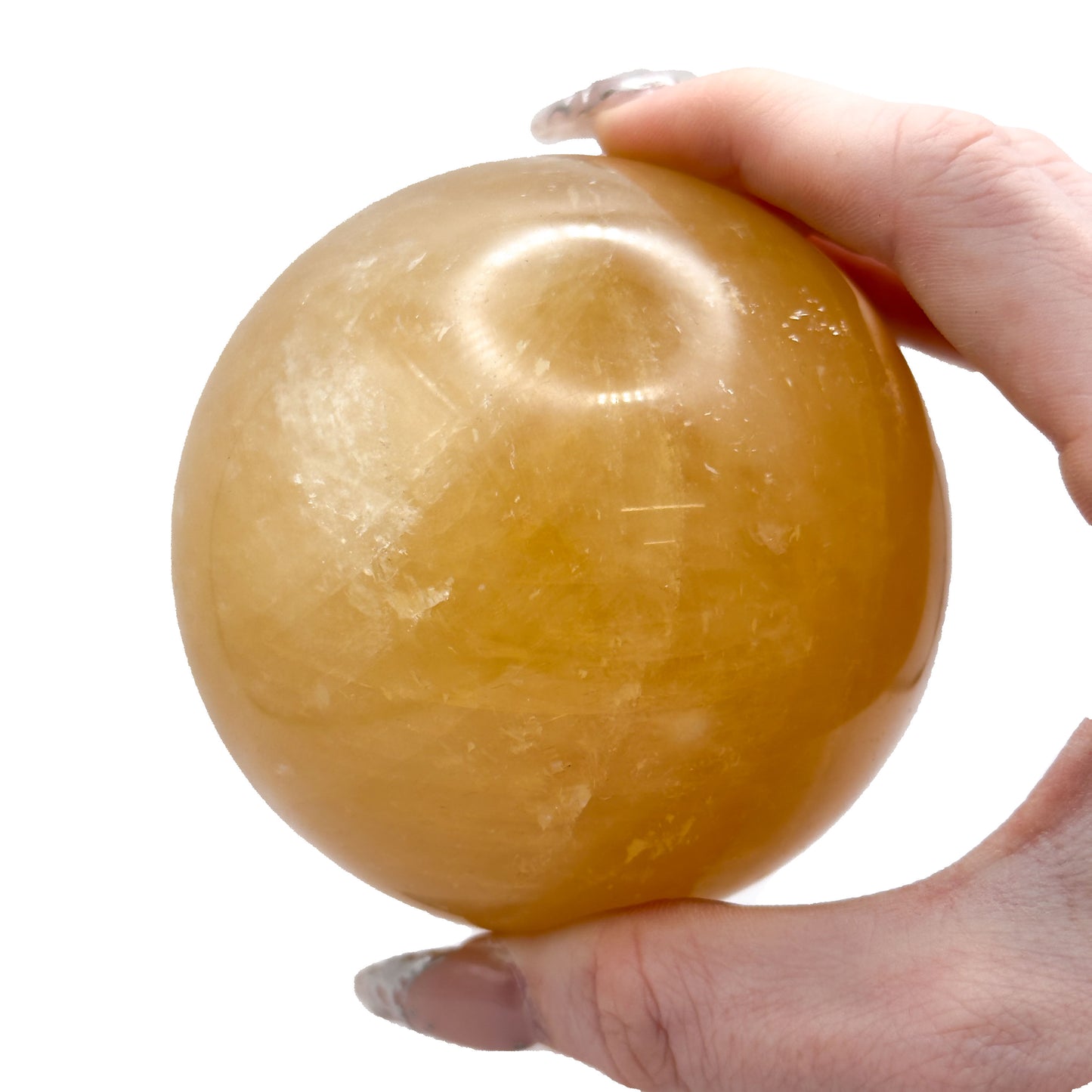 Golden Calcite Spheres