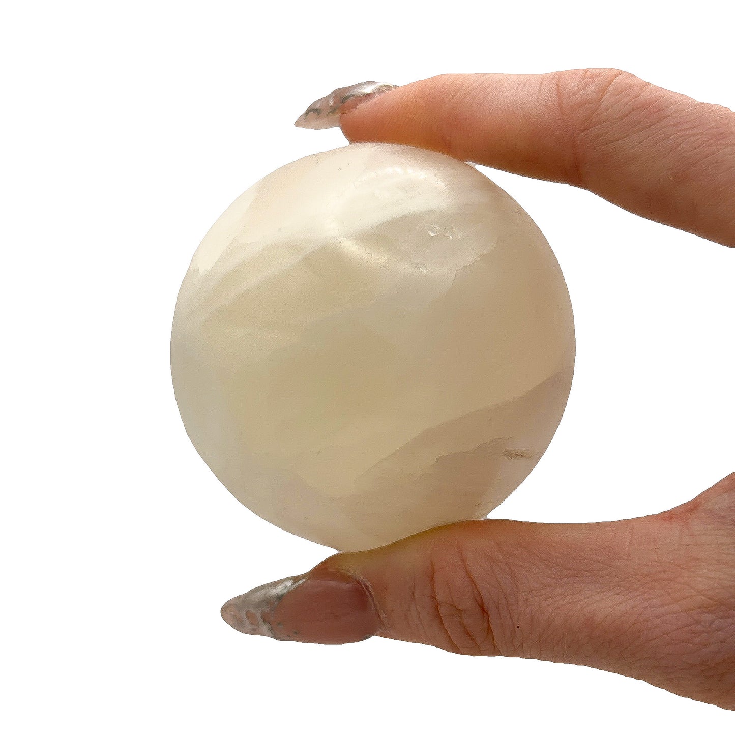 White Calcite Spheres
