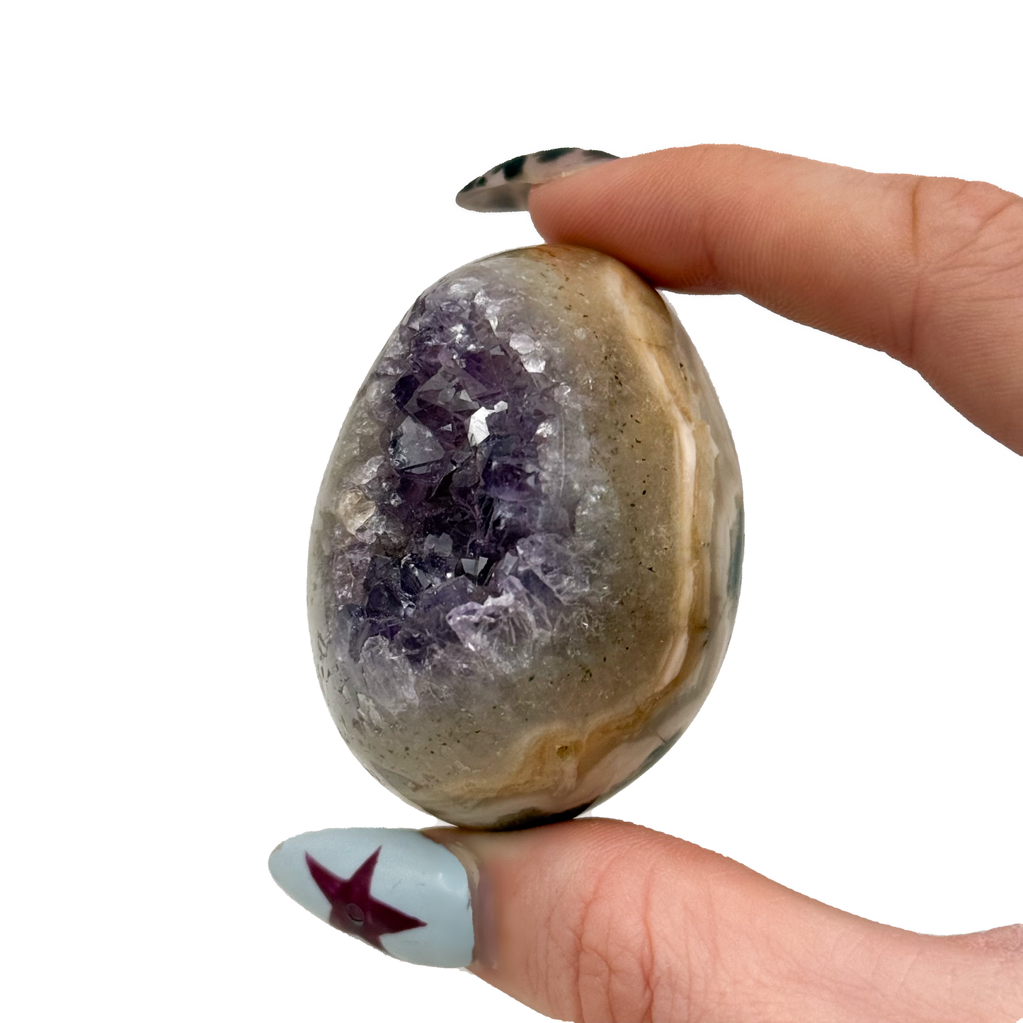 Agate Amethyst Eggs (Small)