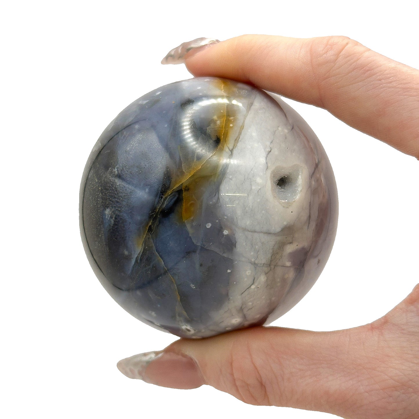 Purple Chalcedony Spheres