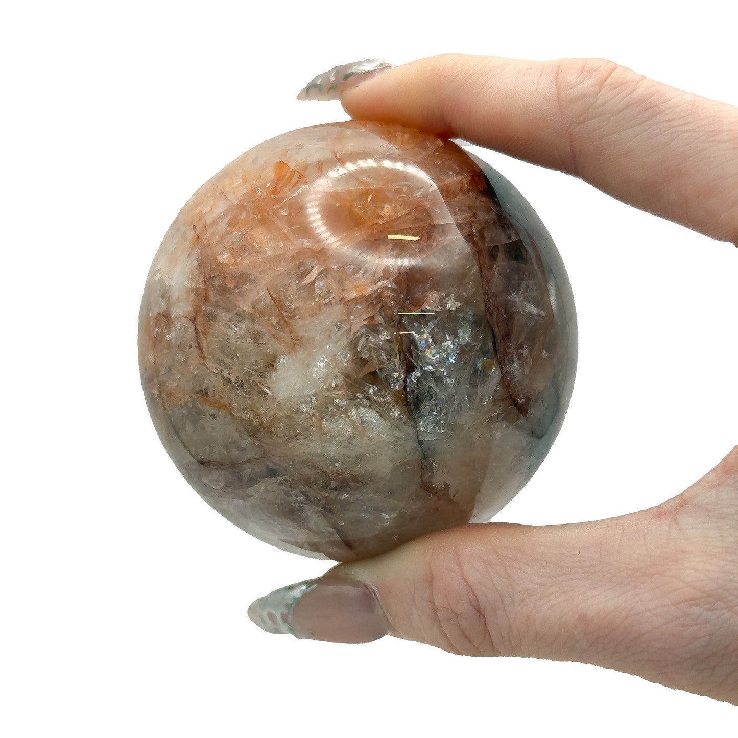 Fire Quartz Spheres
