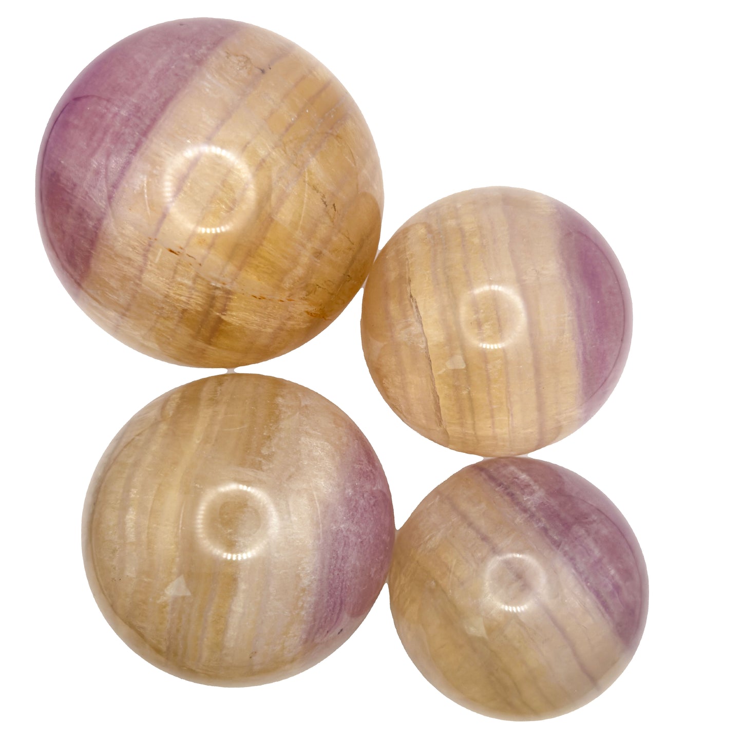 Pink Fluorite Spheres