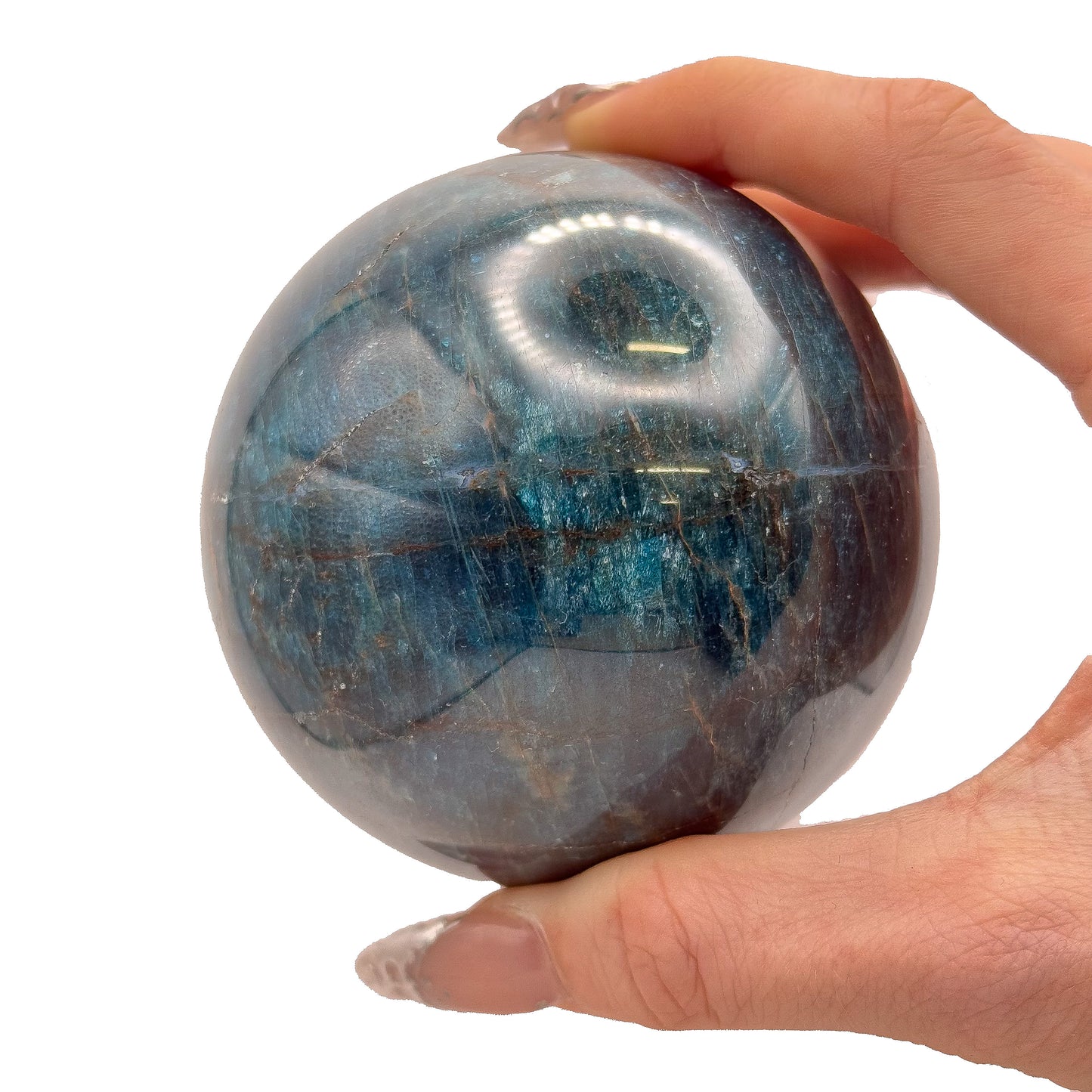 Blue Apatite Spheres