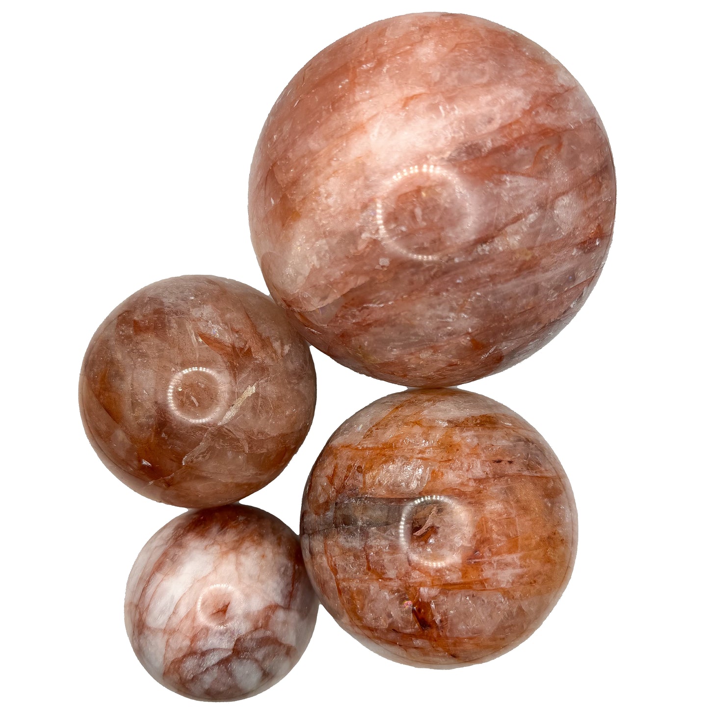 Fire Quartz Spheres