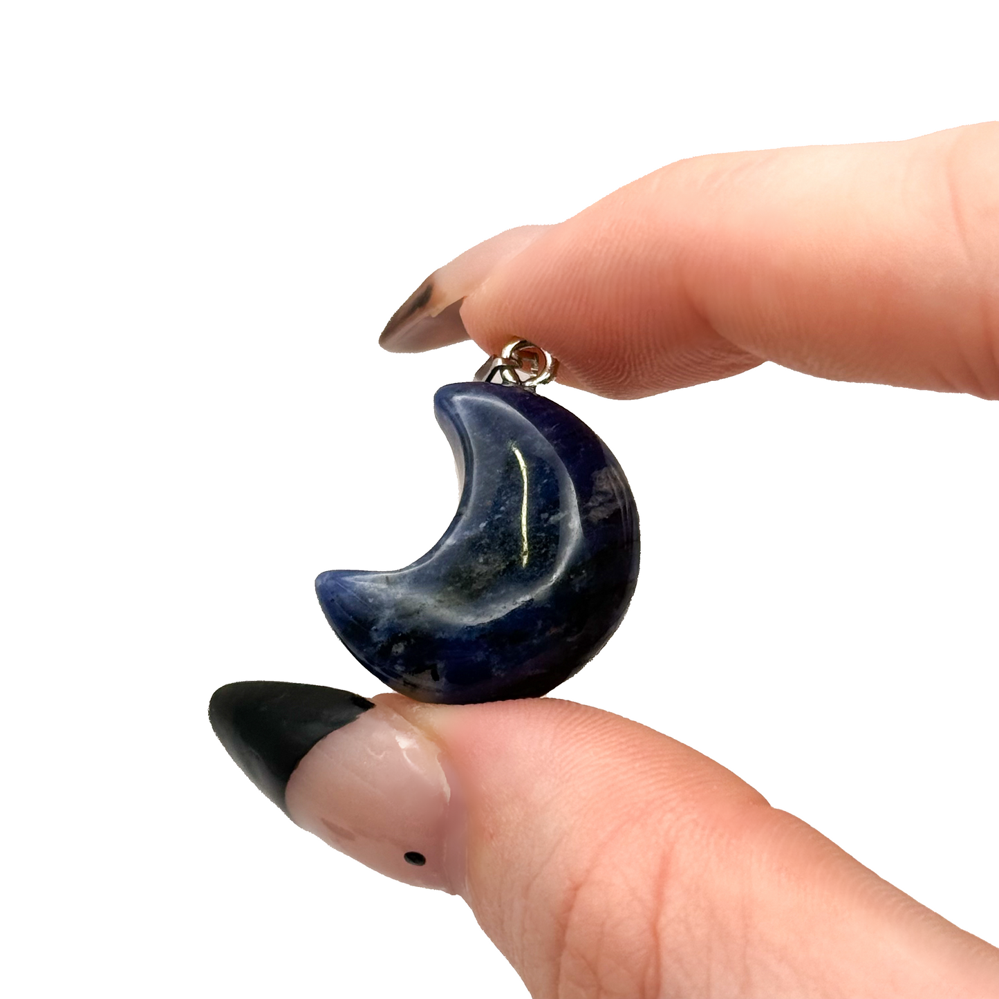 Sodalite Moon Pendant