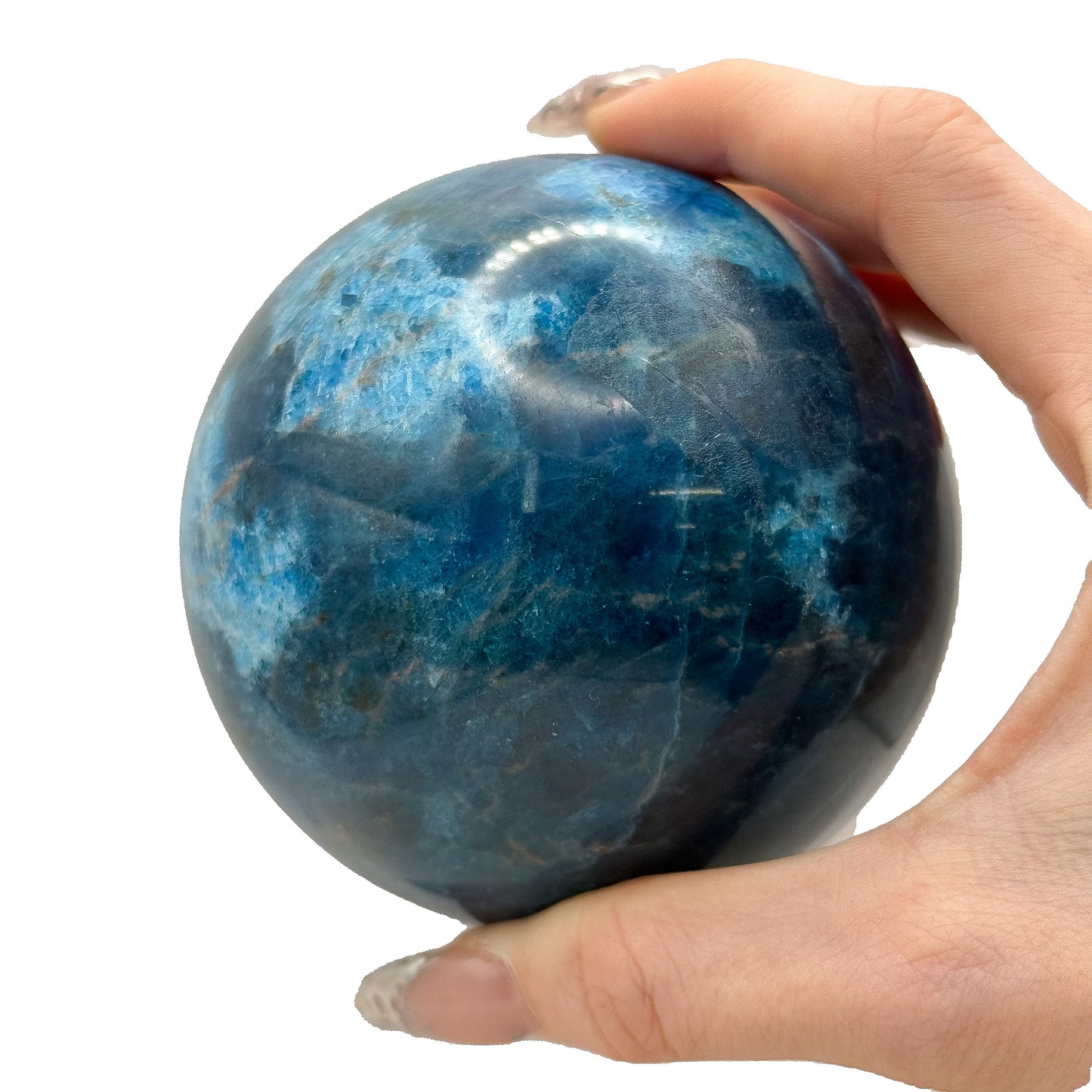 Blue Apatite Spheres