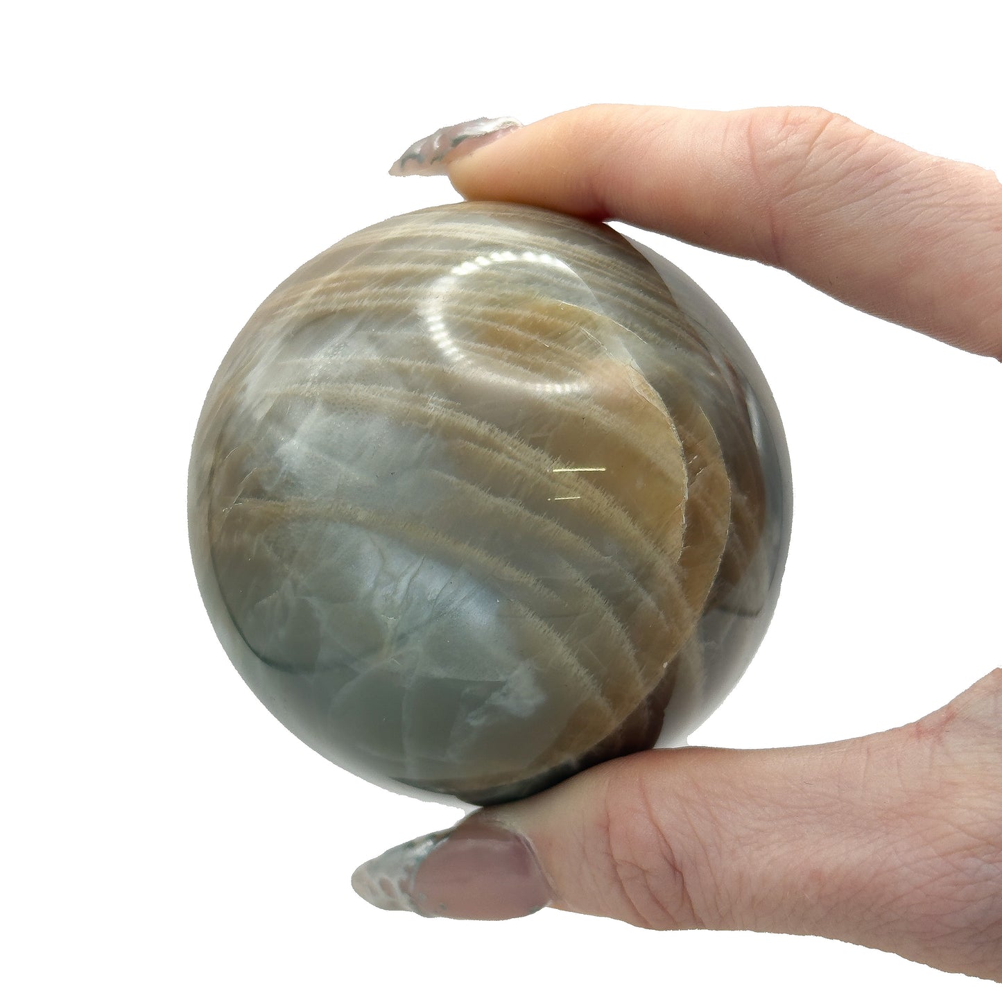 Peach Moonstone Spheres