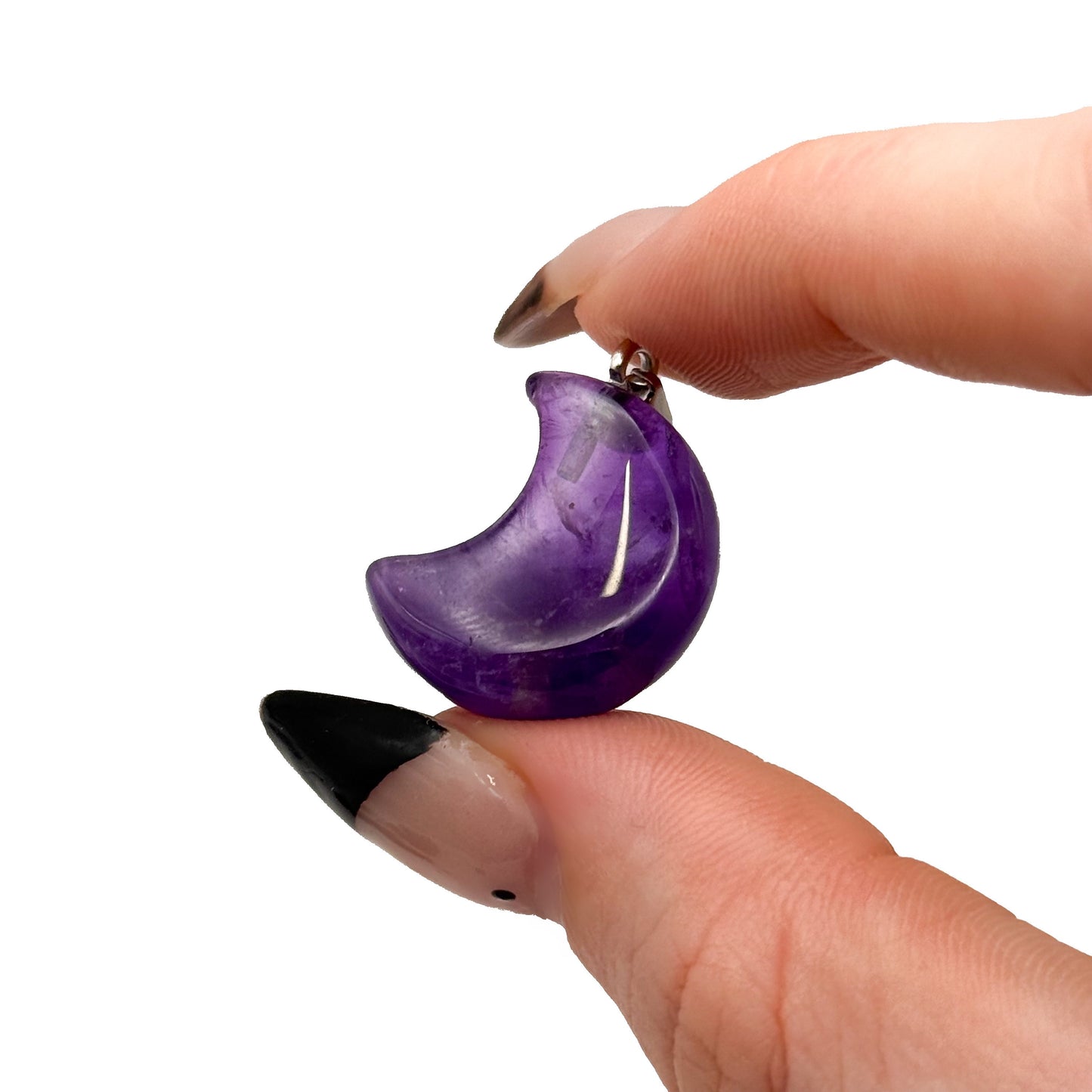 Amethyst Moon Pendant