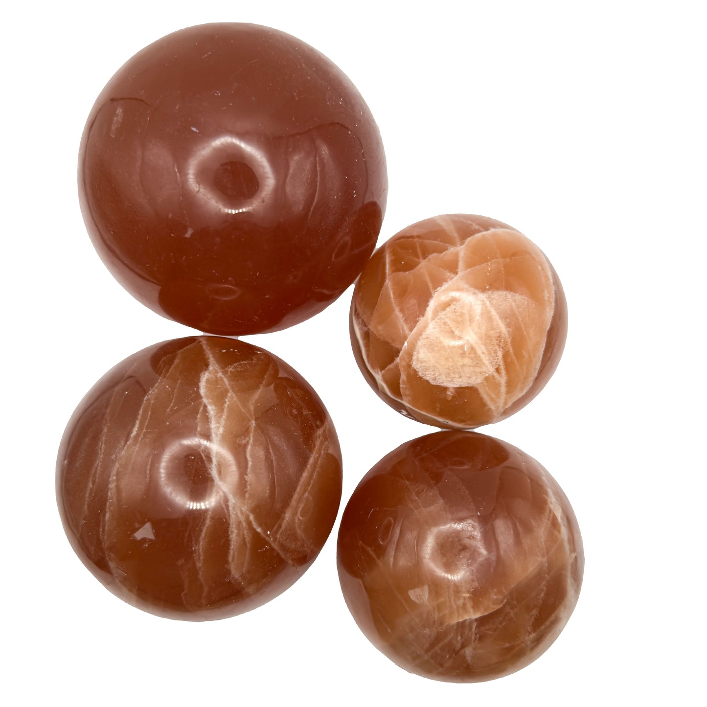 Honey Calcite Spheres