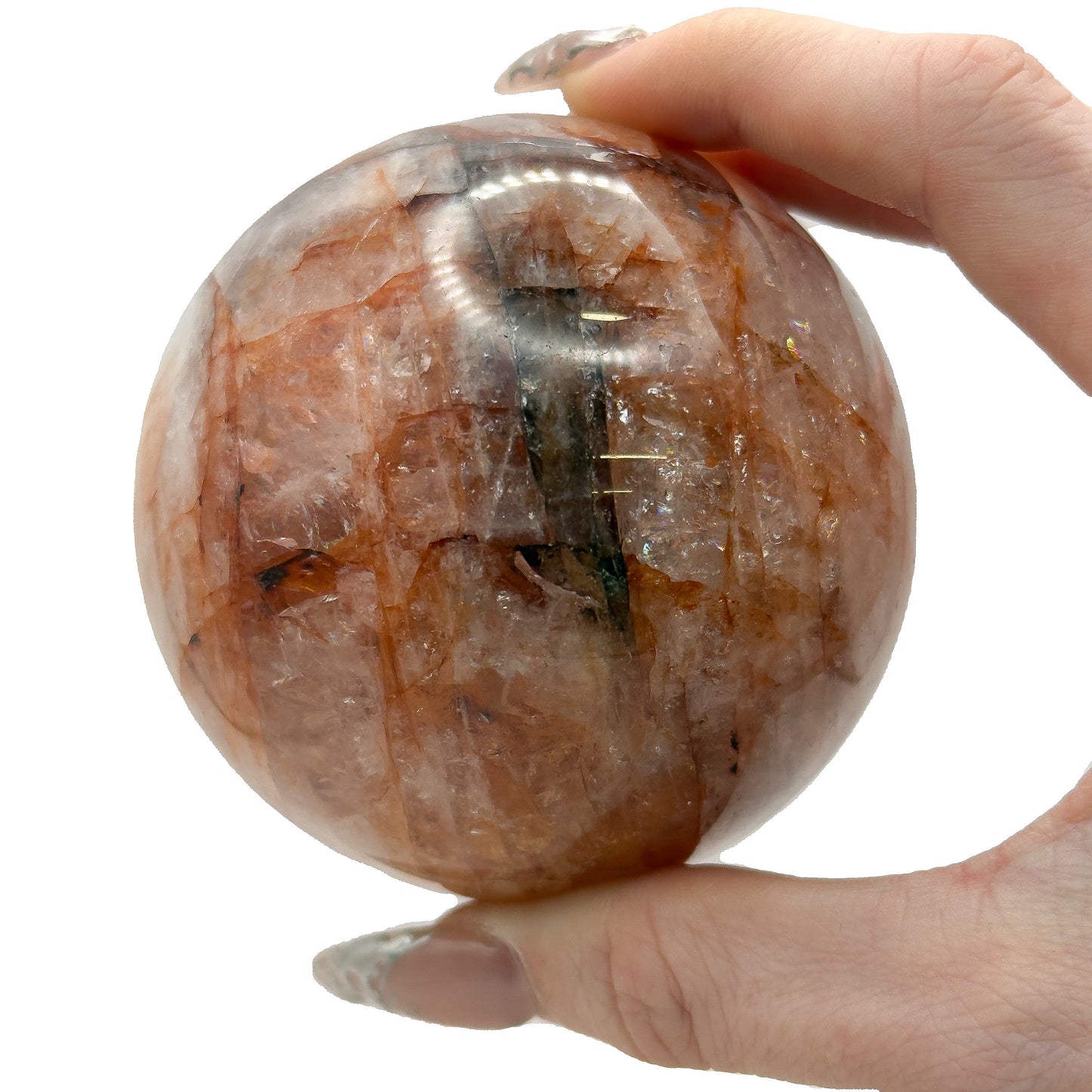 Fire Quartz Spheres