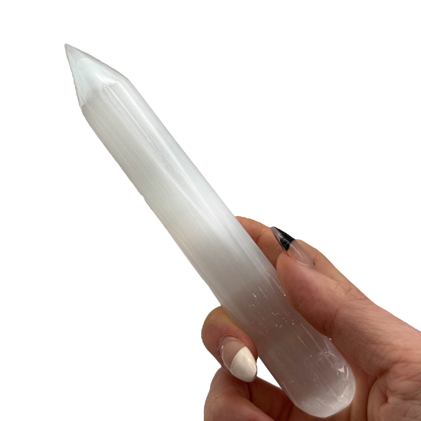 Selenite Massage Stick Point