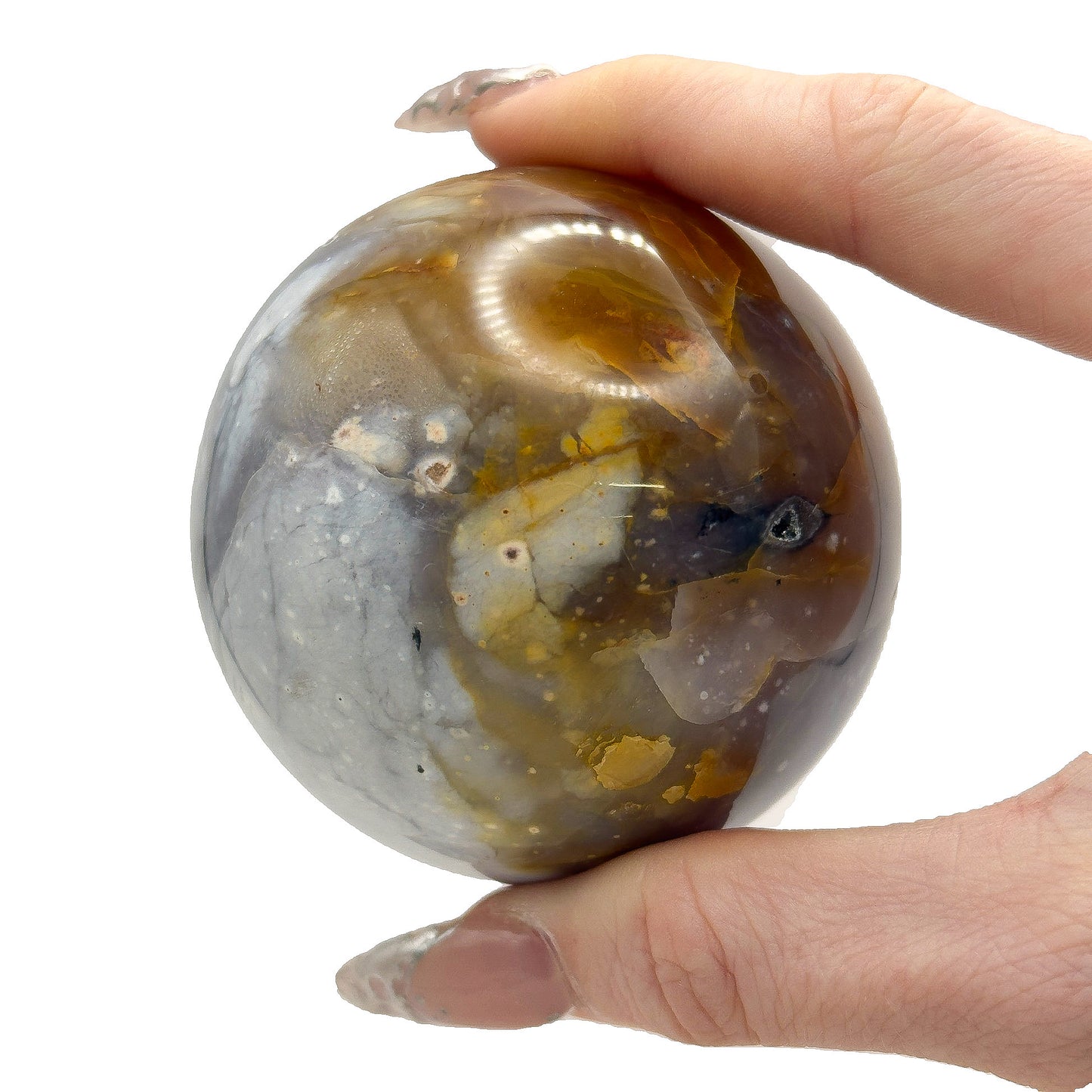 Purple Chalcedony Spheres