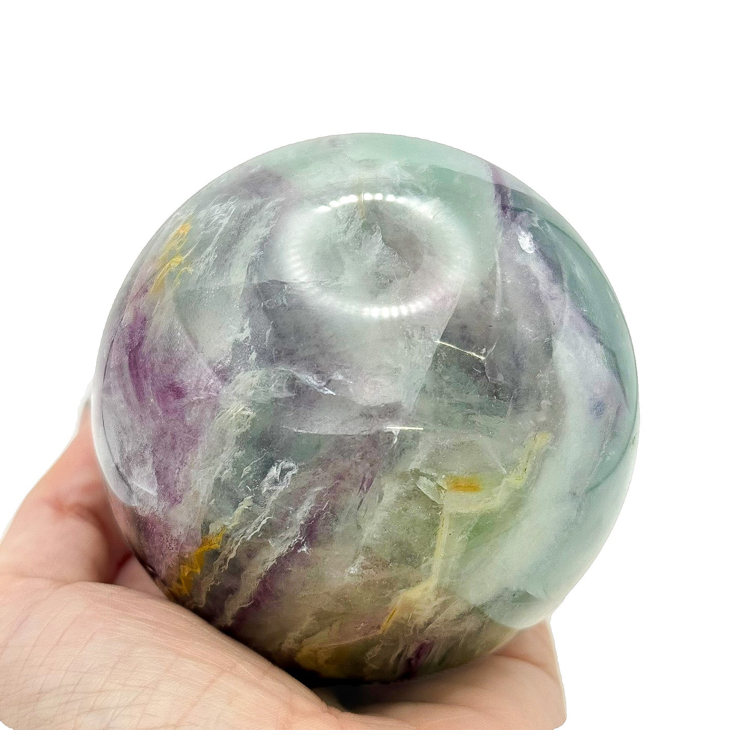 Purple+Blue Fluorite Spheres