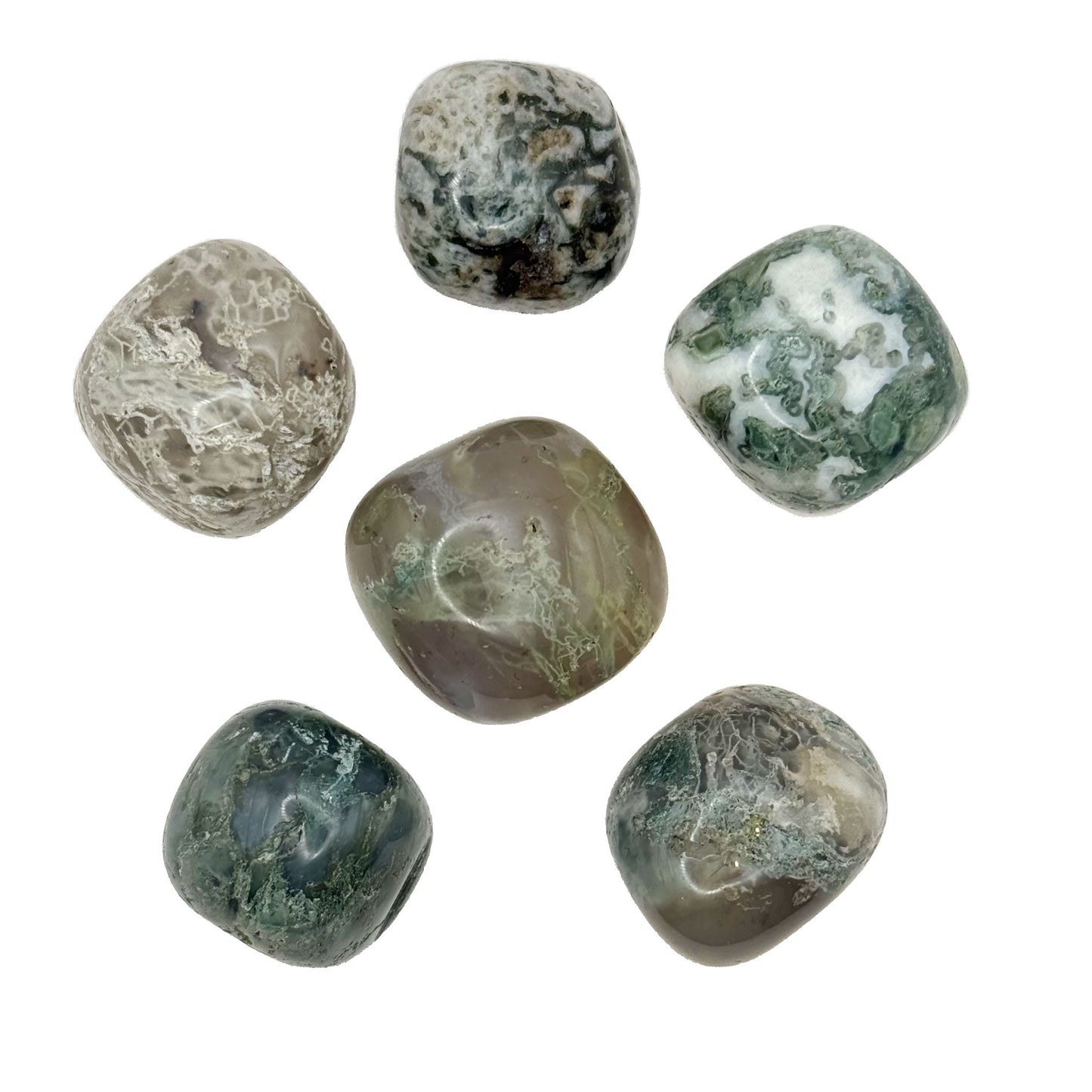 Moss Agate Tumbles