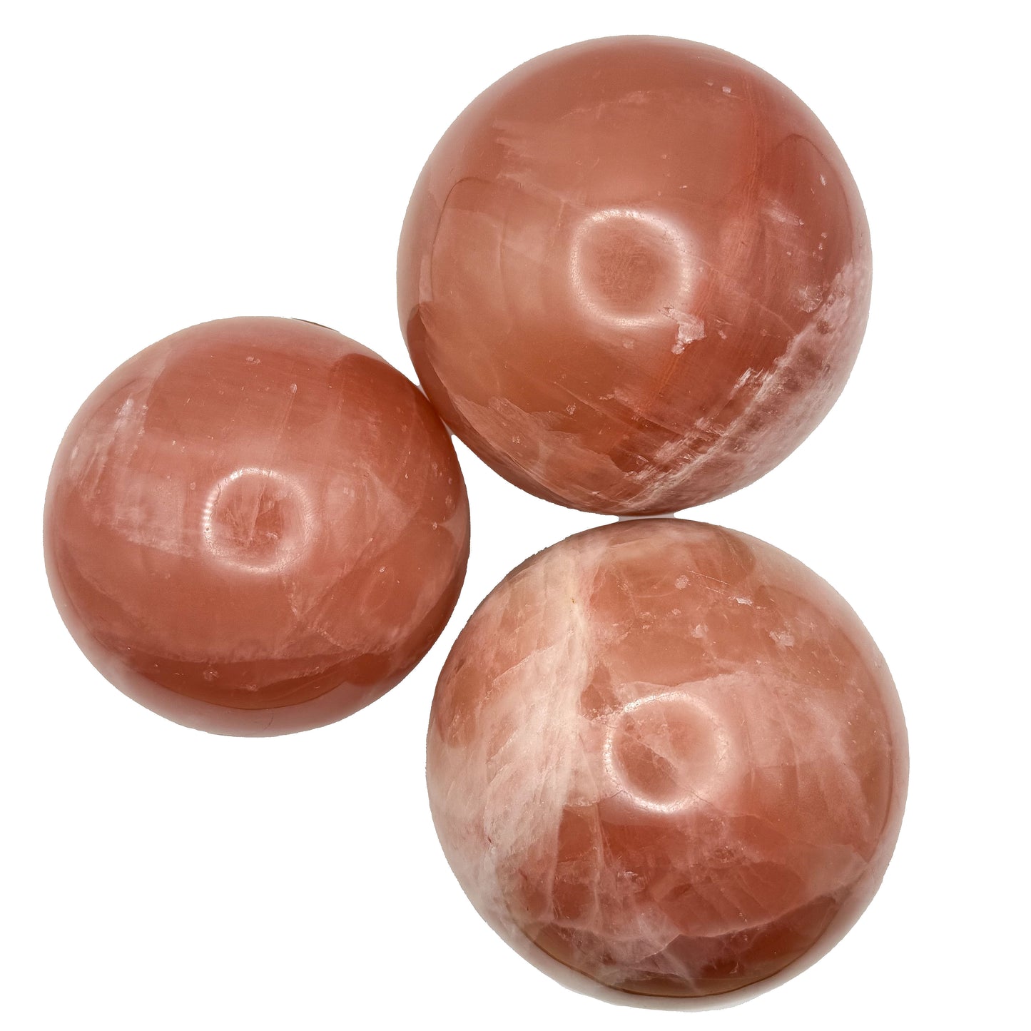 Rose Calcite Spheres