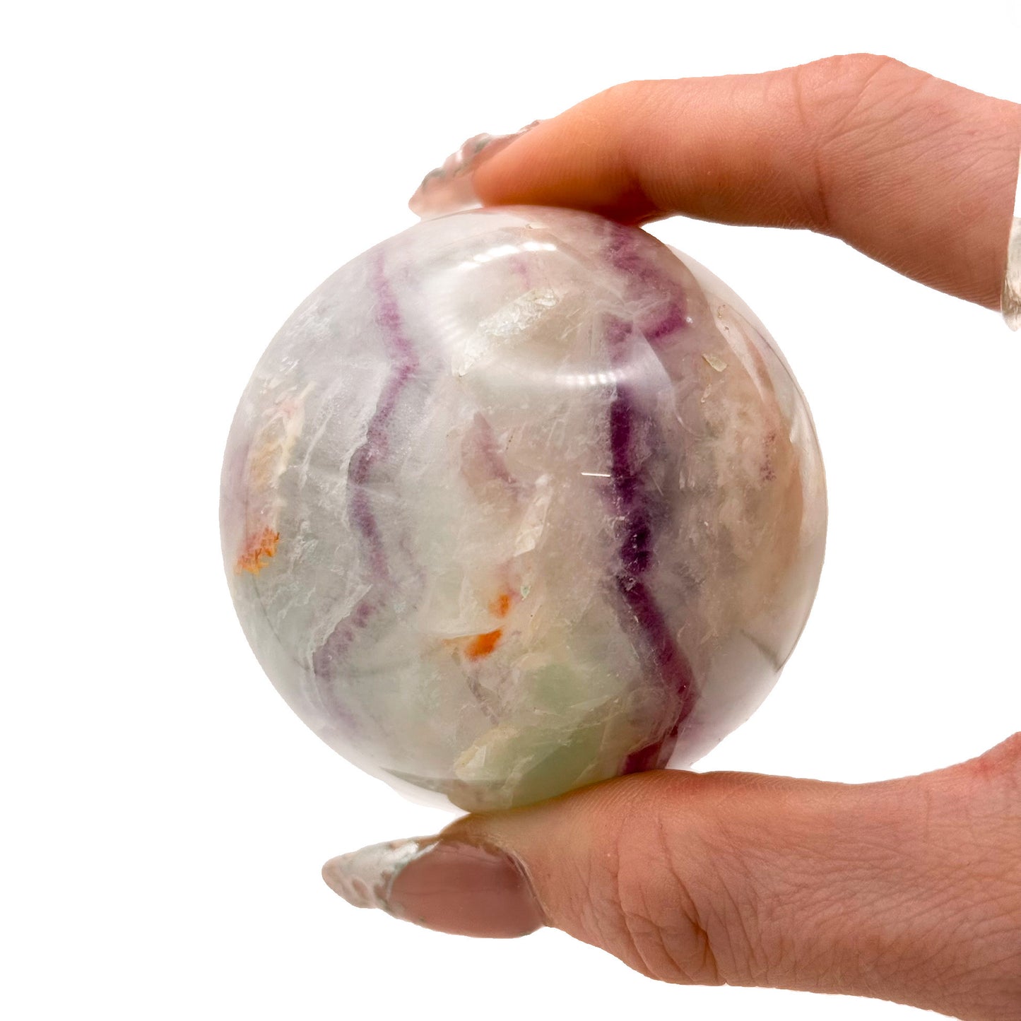 Purple+Blue Fluorite Spheres