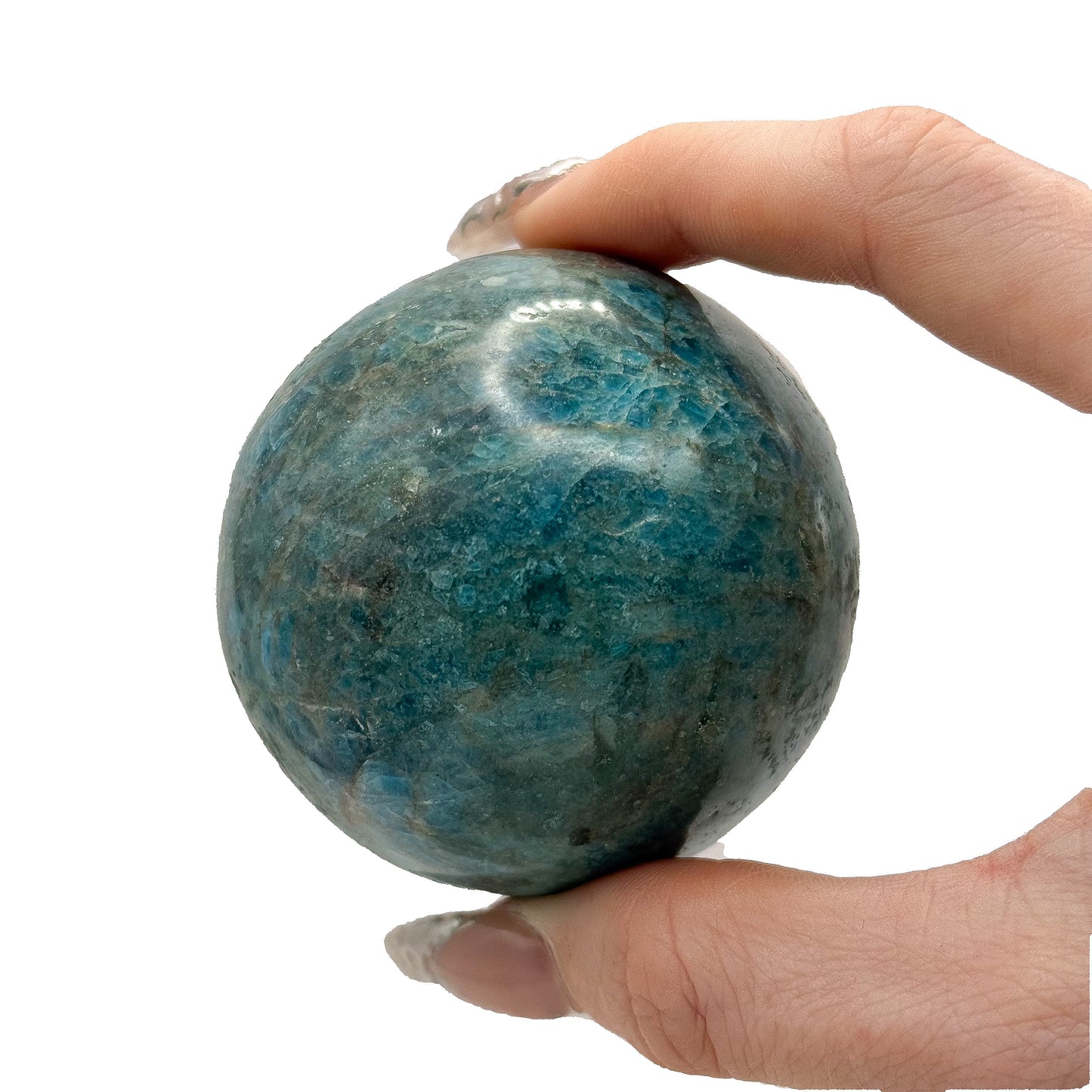 Blue Apatite Spheres