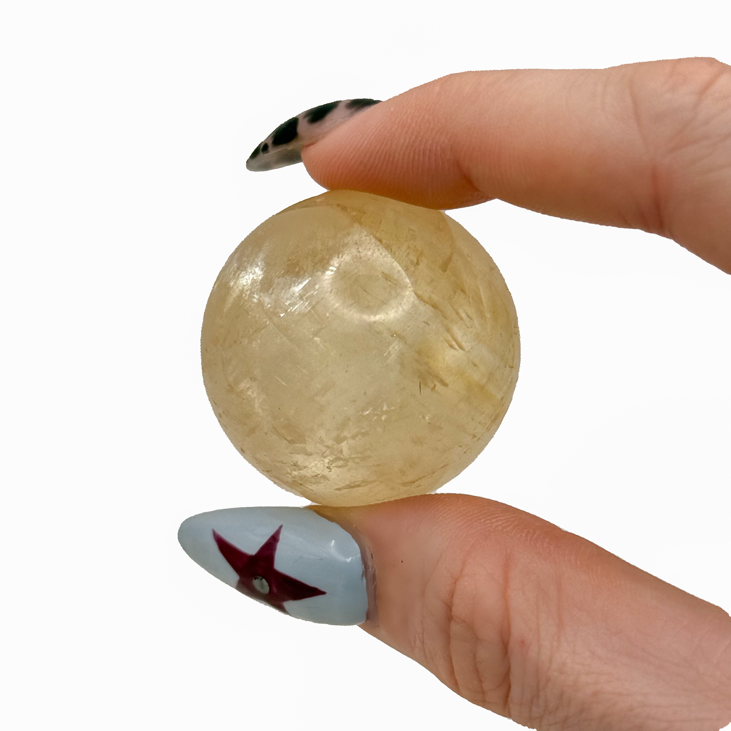 Honey Calcite Small Spheres