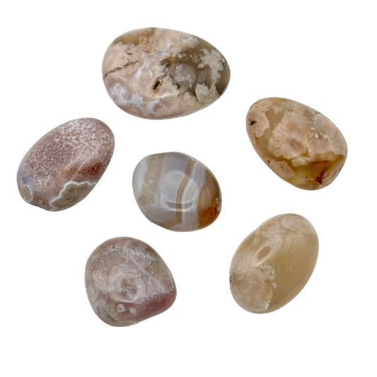 Sakura Flower Agate Tumbles