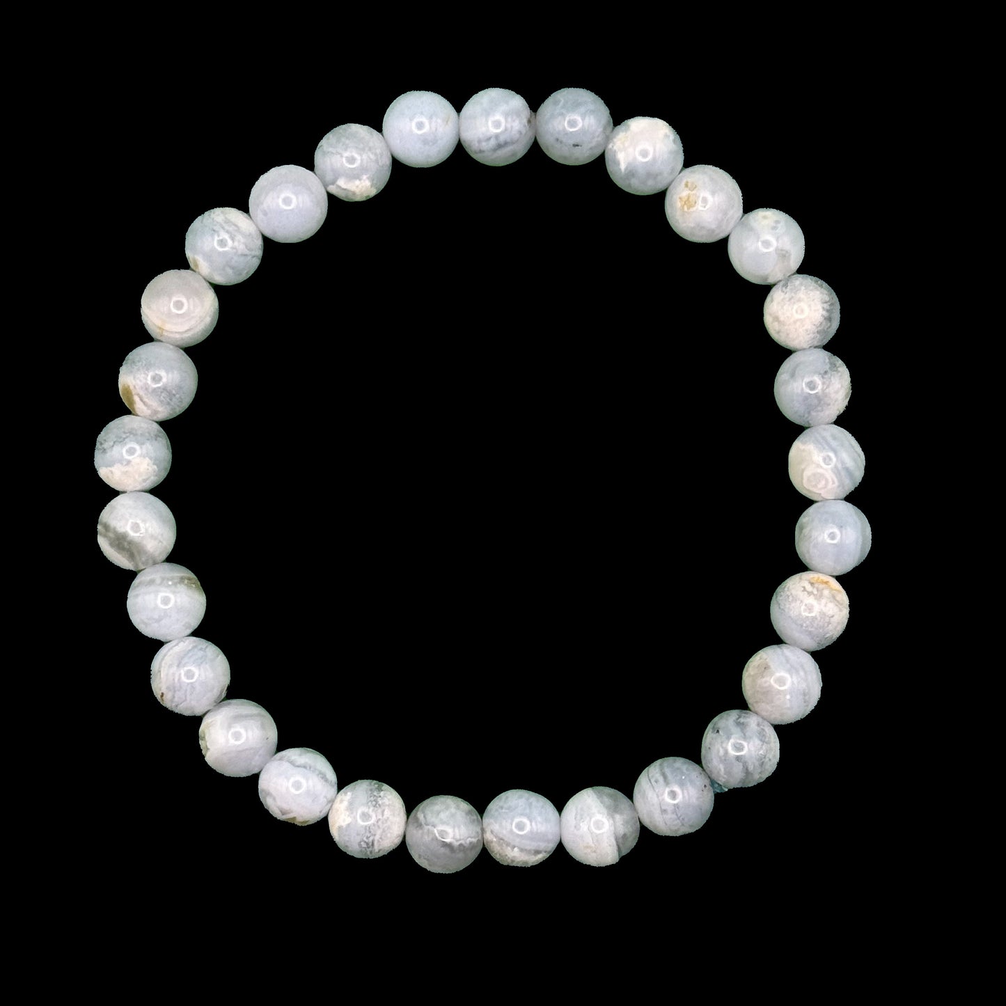 Blue Lace Agate Bracelet 6mm