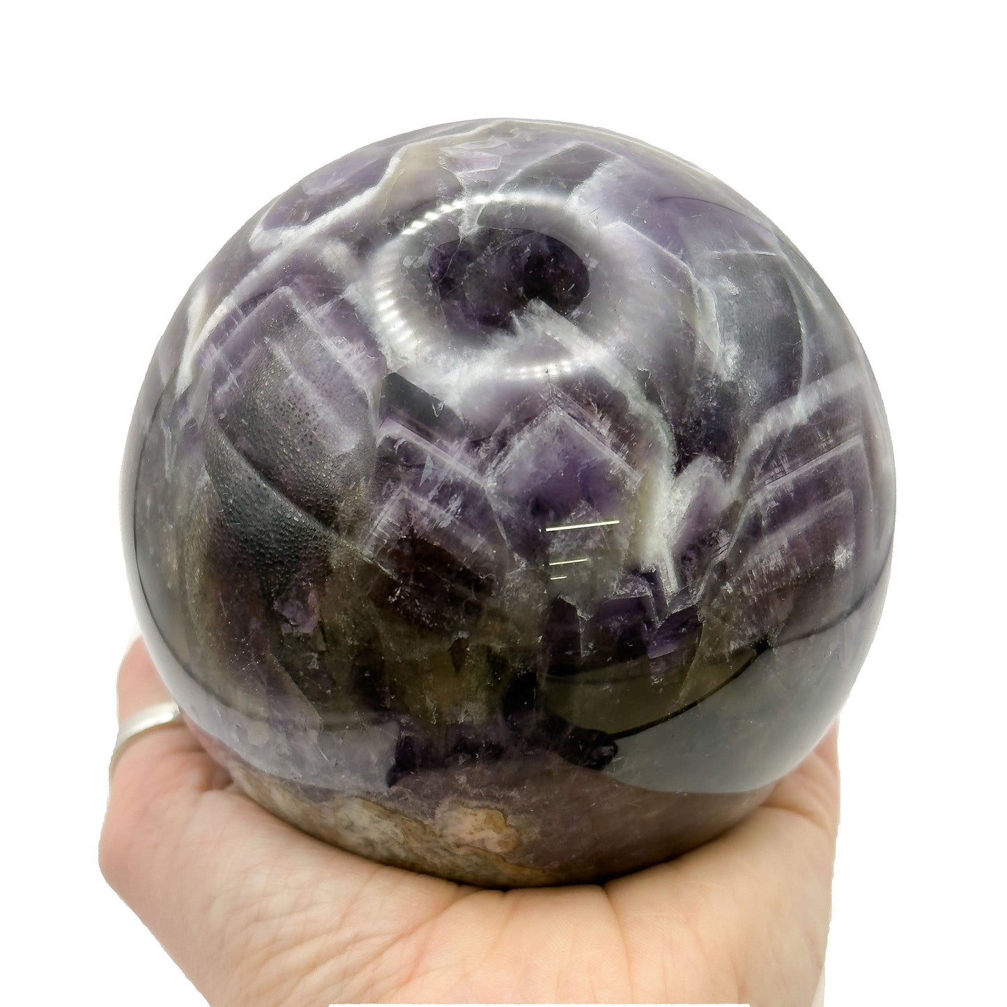 Chevron Amethyst Spheres
