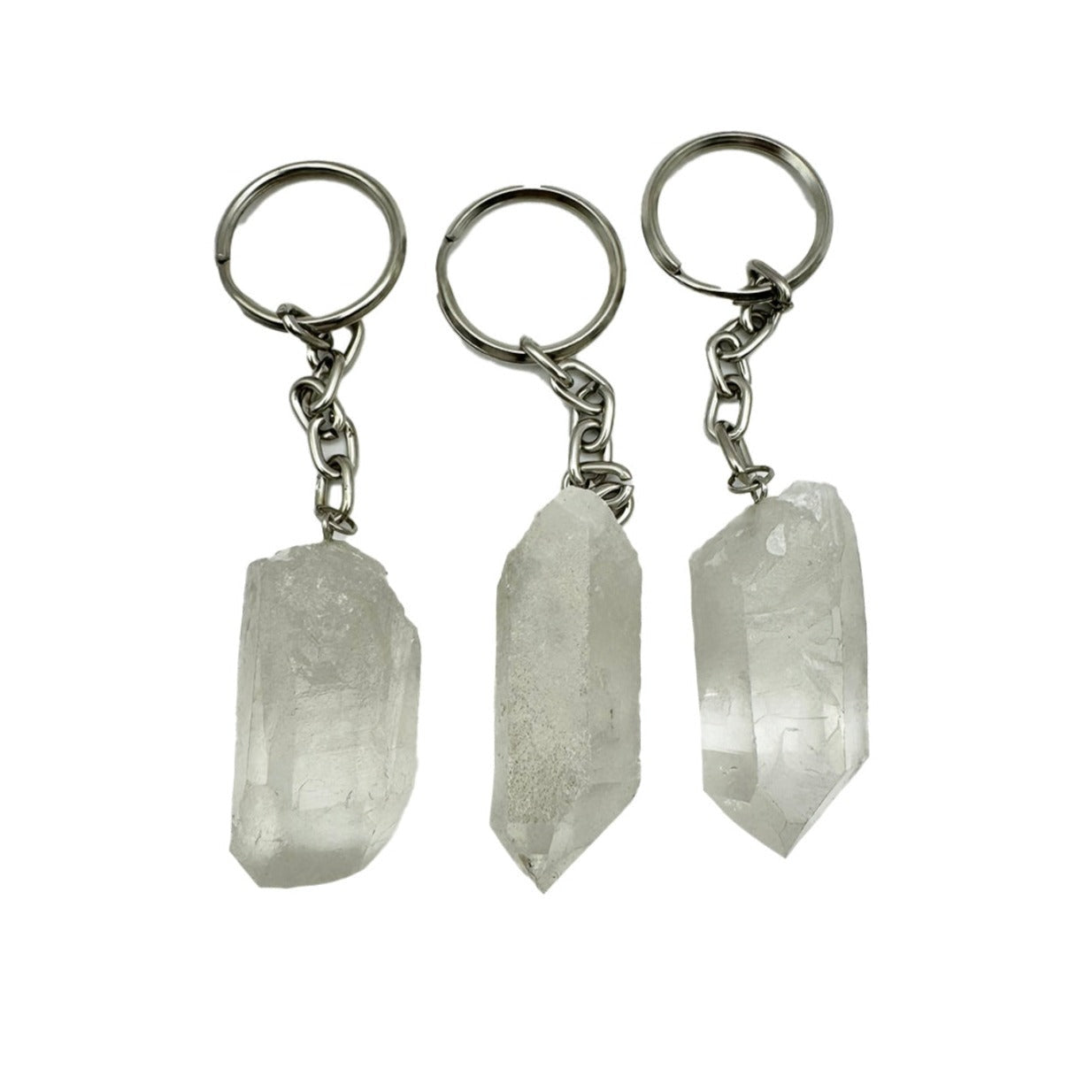 Clear Quartz Keyring
