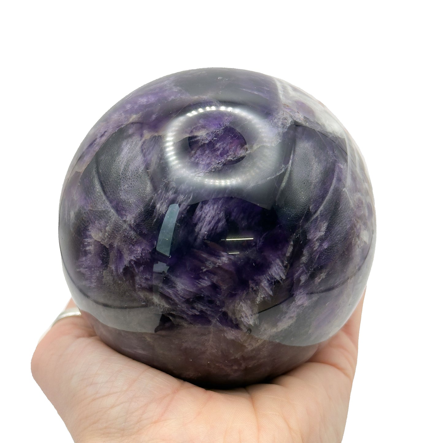 Chevron Amethyst Spheres
