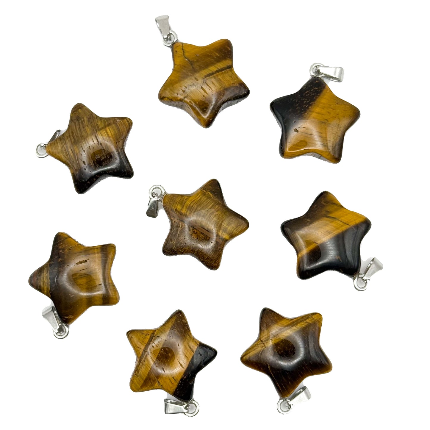 Tigers Eye Star Pendant
