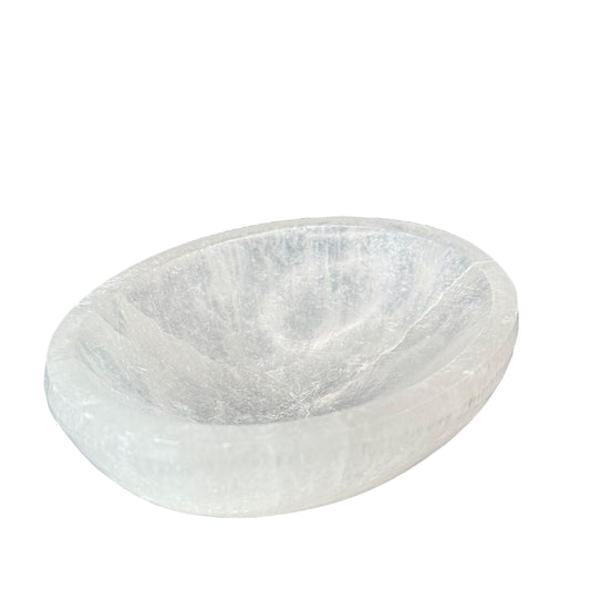 Selenite Oval Bowl