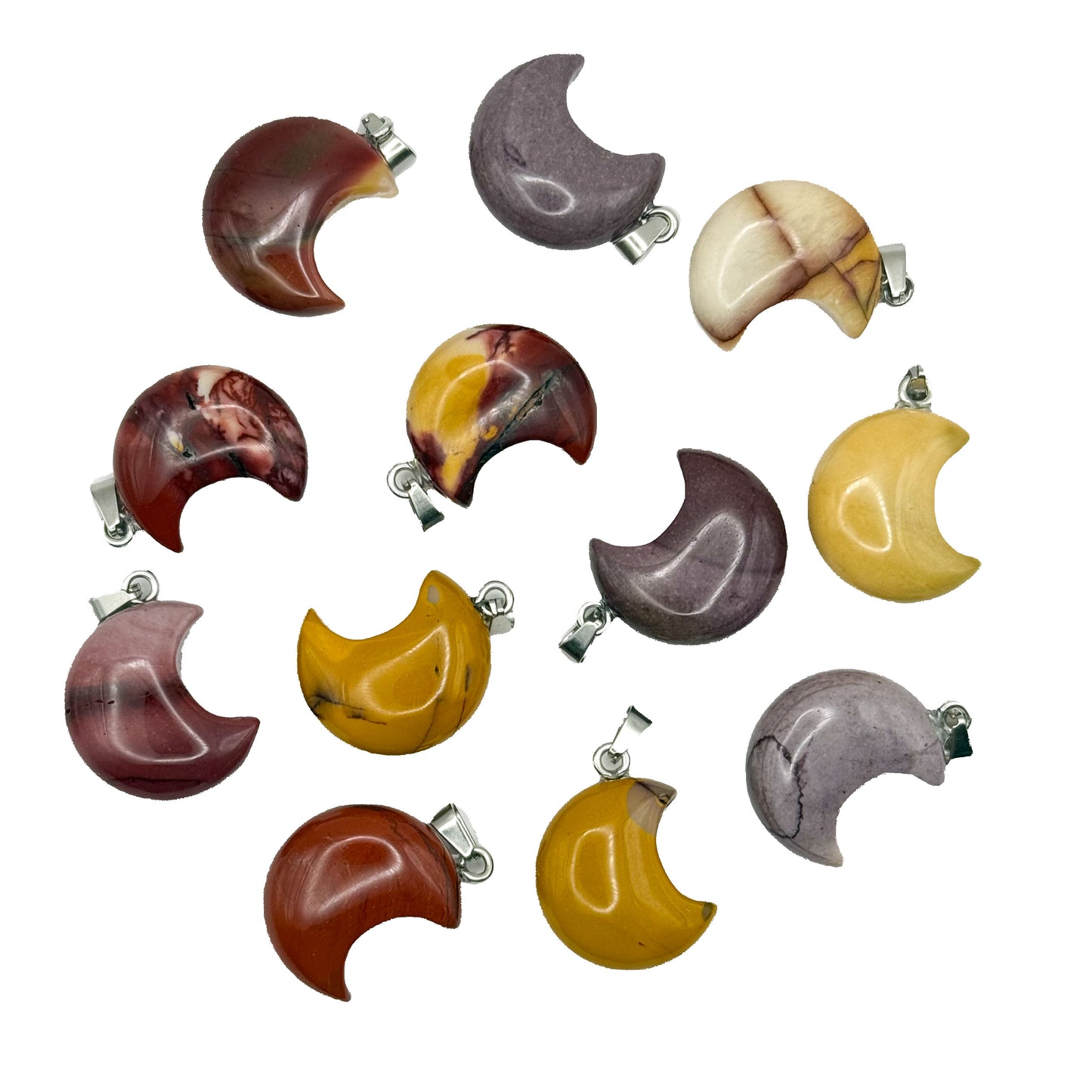 Mookaite Moon Pendant