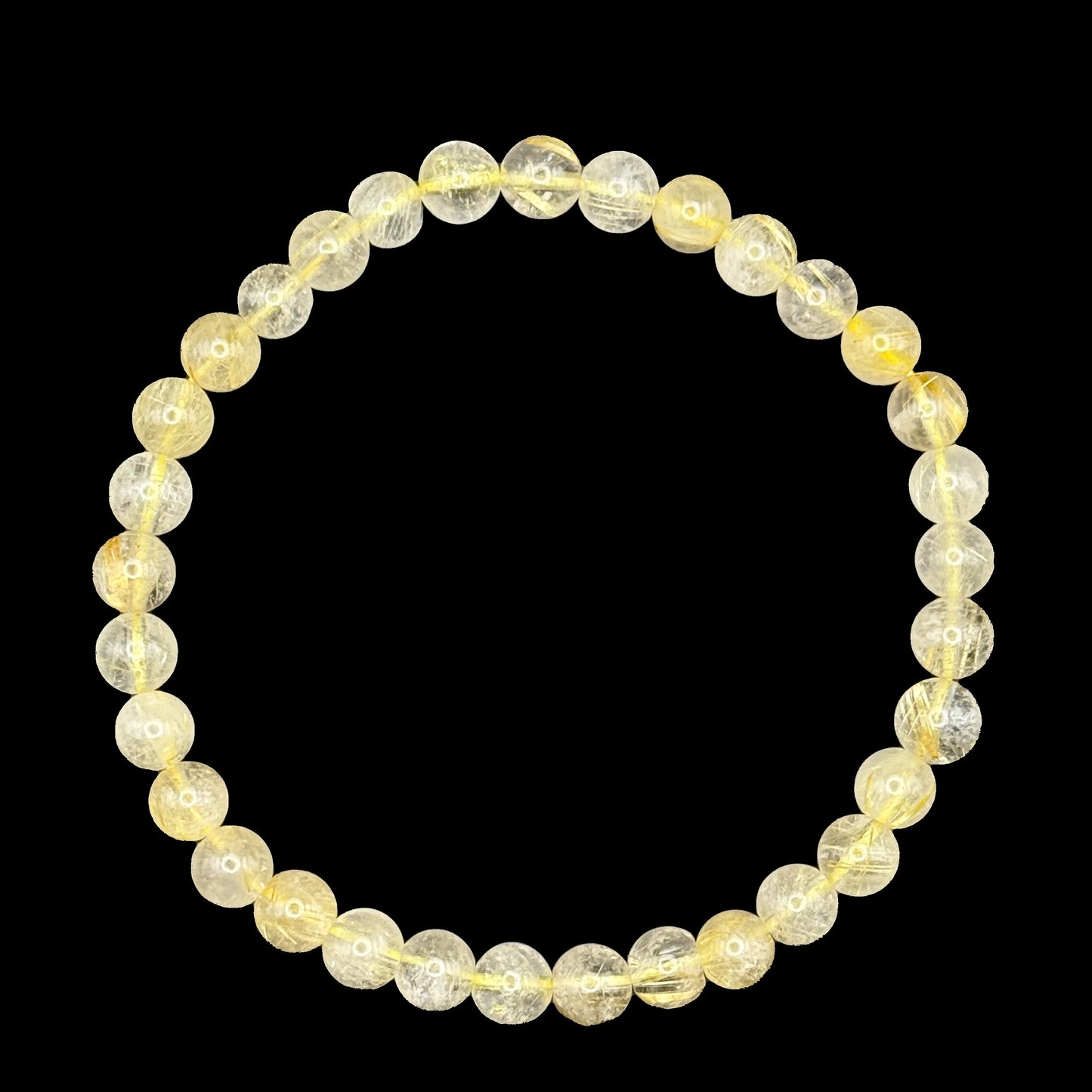 Golden Rutile Bracelet 6mm