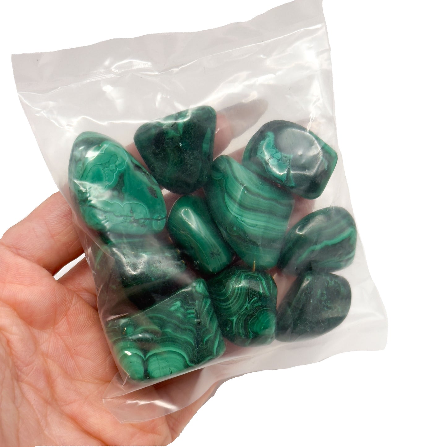 Malachite Tumble Stones