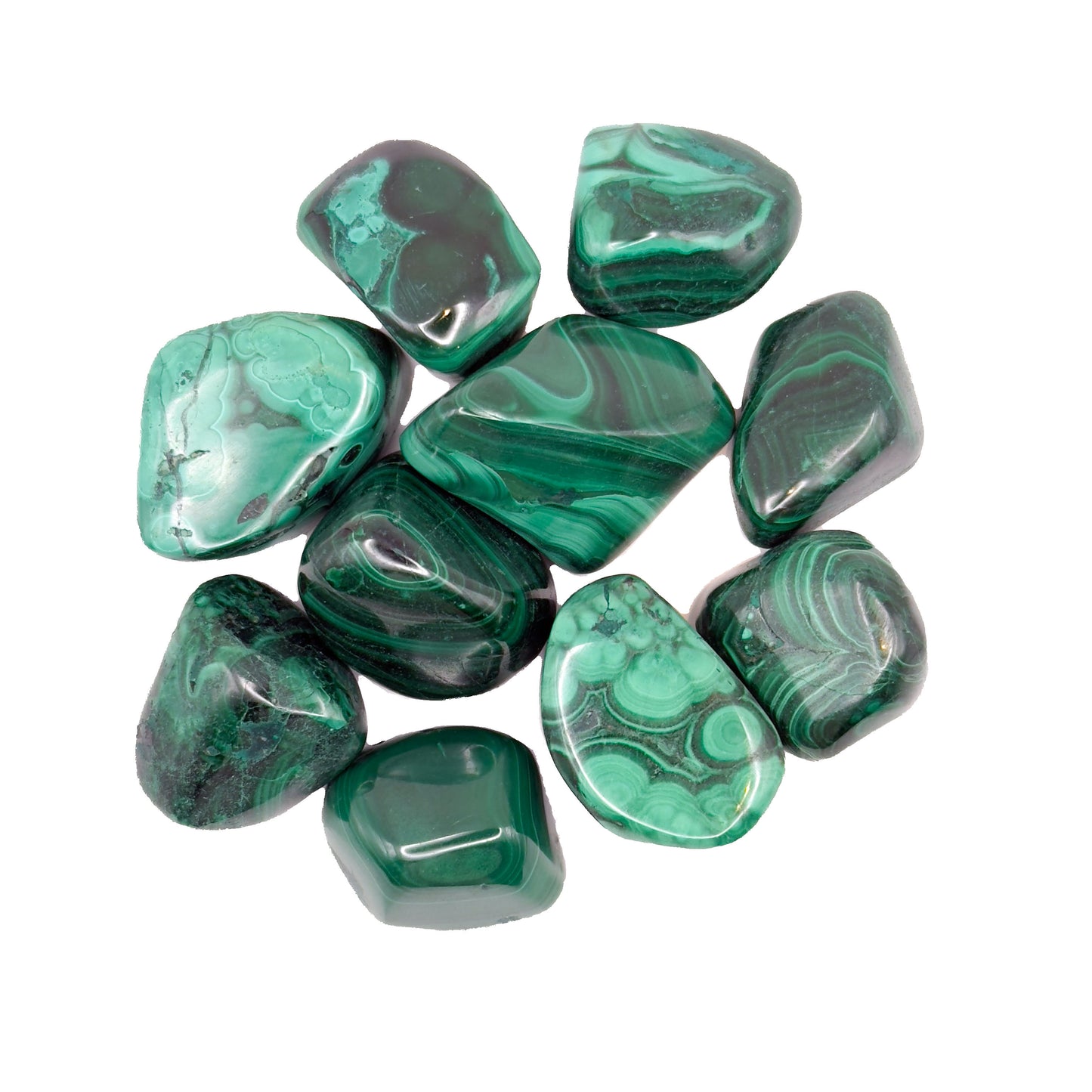 Malachite Tumble Stones