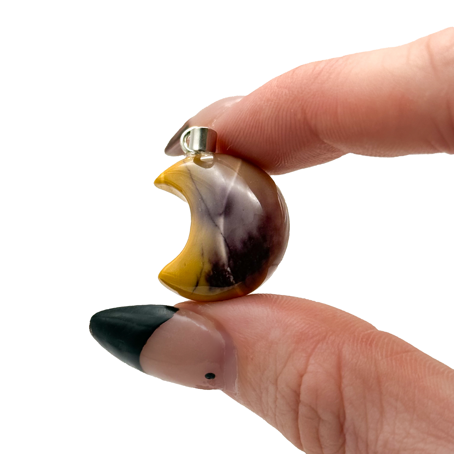 Mookaite Moon Pendant