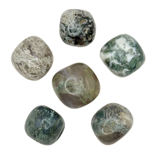 Moss Agate Tumbles