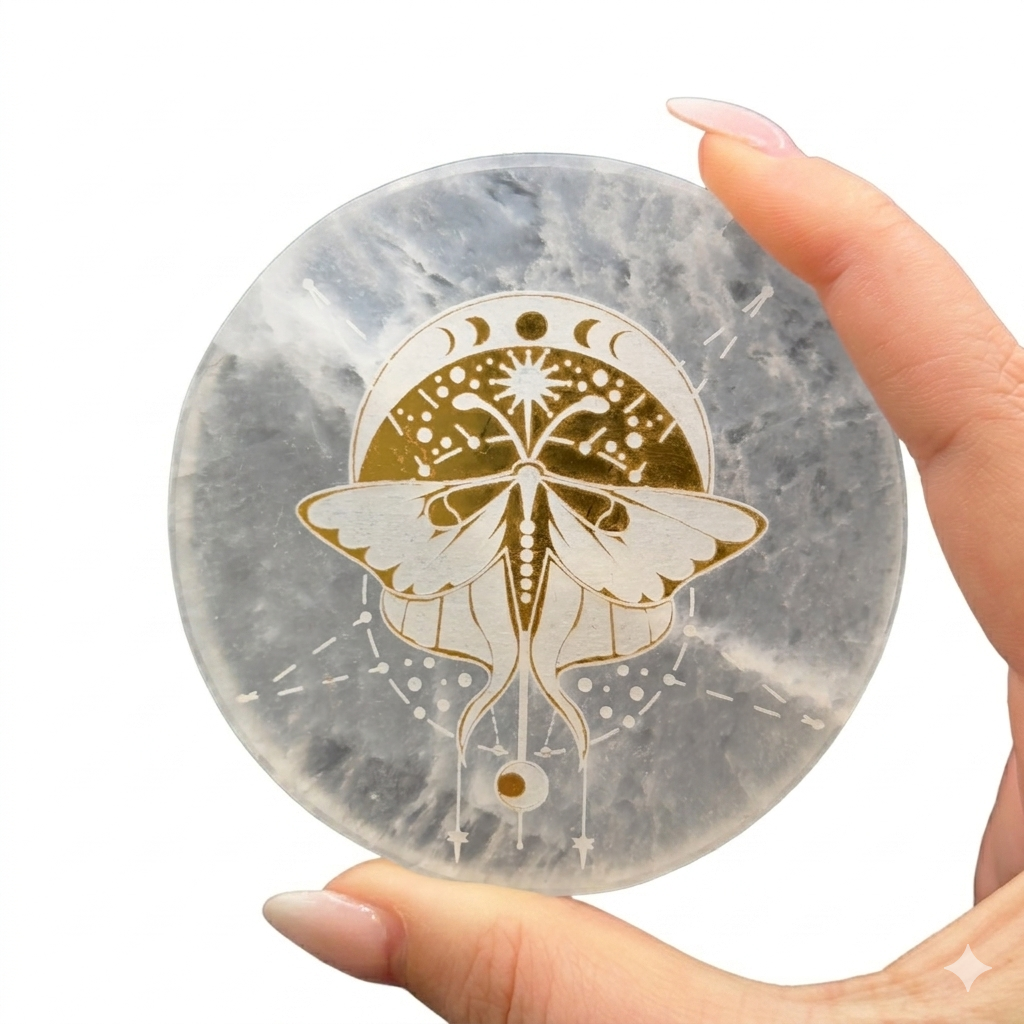 Selenite Moth Plate