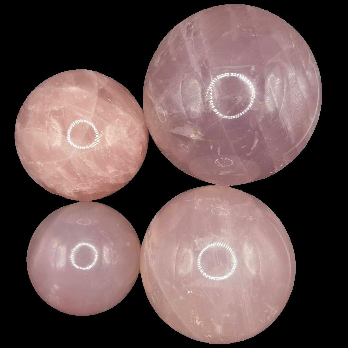 Starlight Rose Quartz Spheres